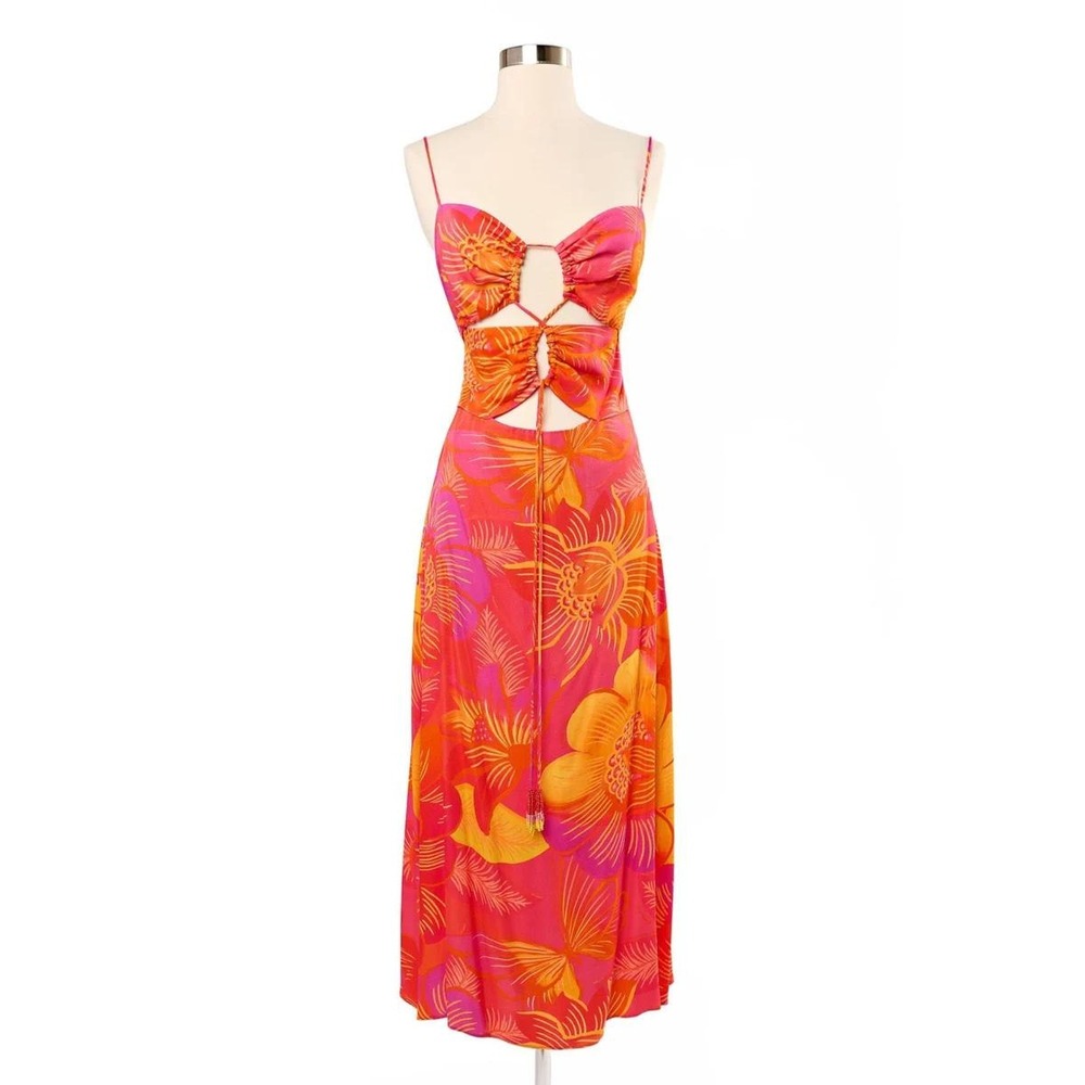 Farm Rio Summer garden ombre midi dress - Size XXS - NWT